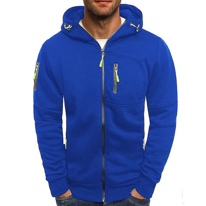 Kapuzensweatshirt Mit Reißverschluss | Sportlicher Hoodie Stil