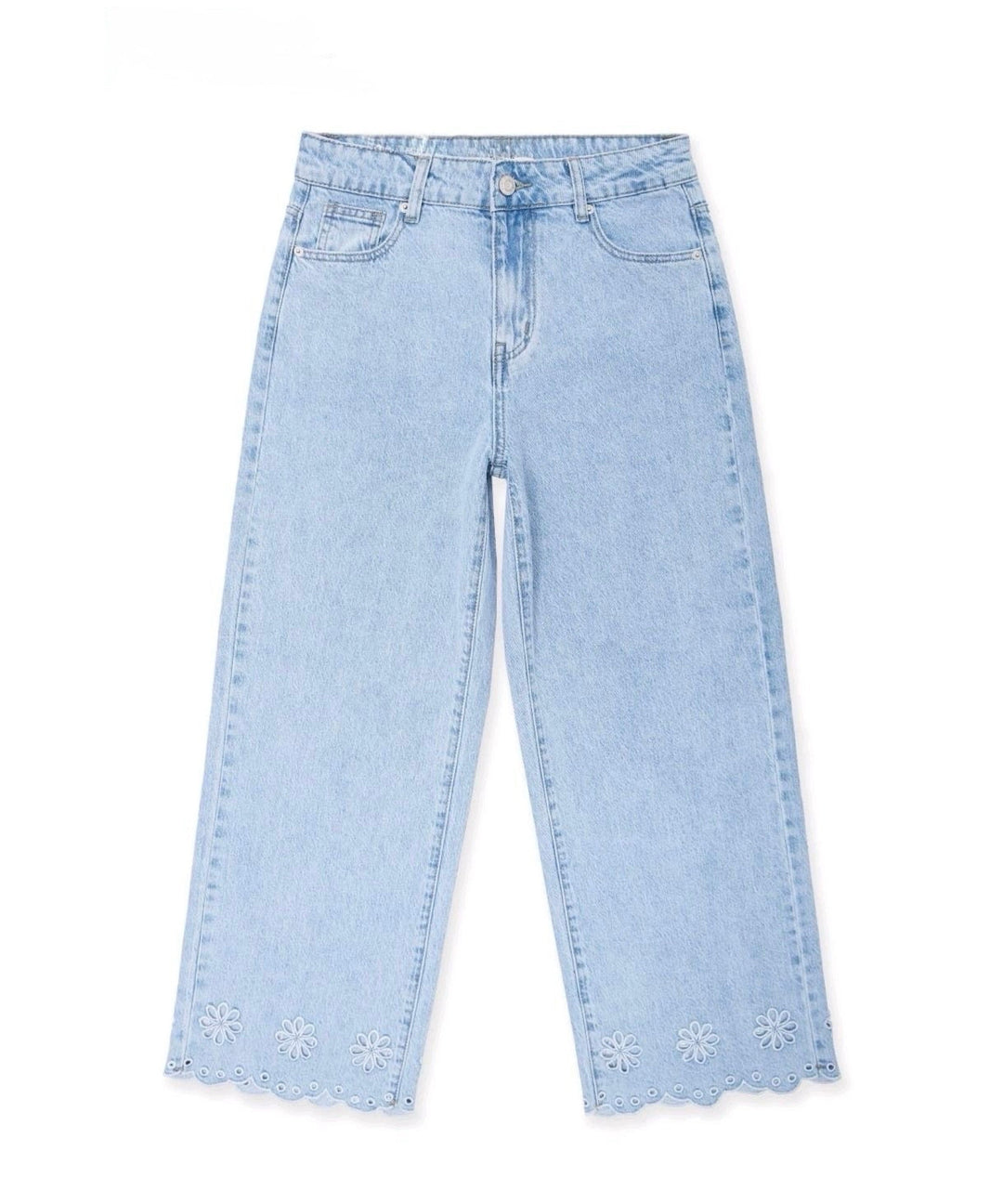 Stretch Straight Leg Jeans Umena Hellblau Ladypolitan ♡