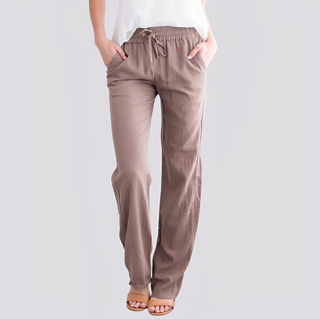 Isabel - Lässige, leichte Hose mit elastischem Bund für Damen
