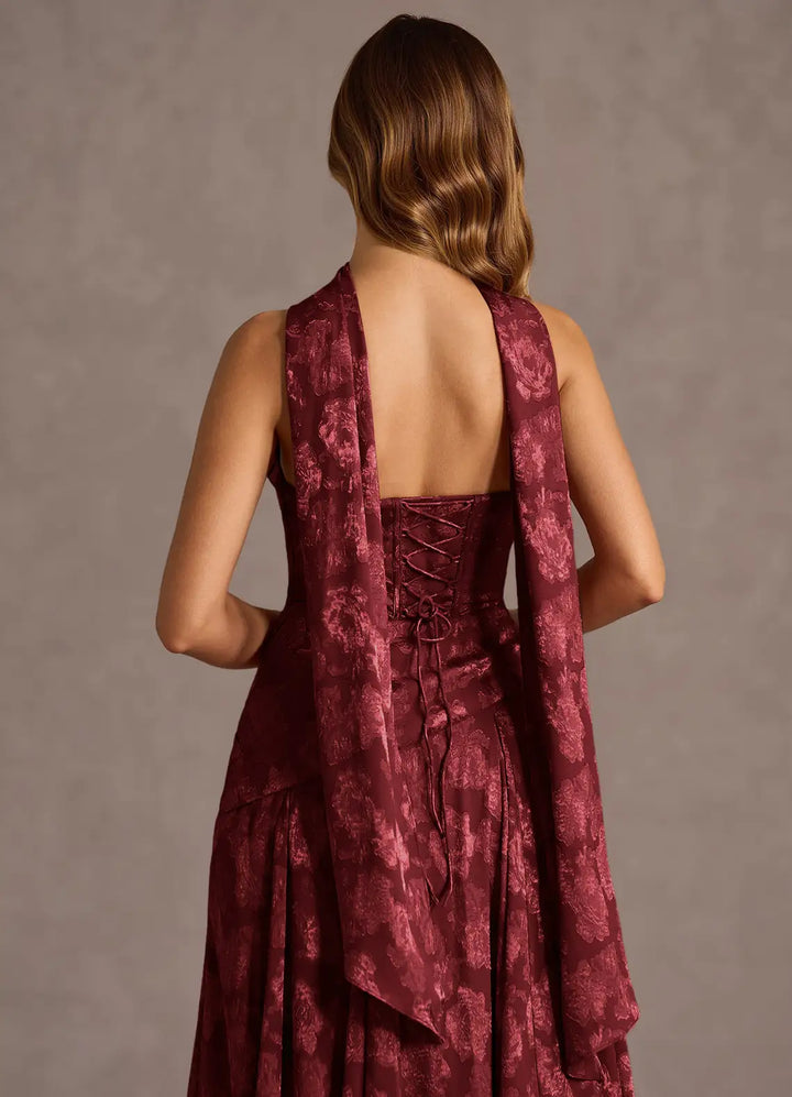 Maxikleid für Damen mit Korsett