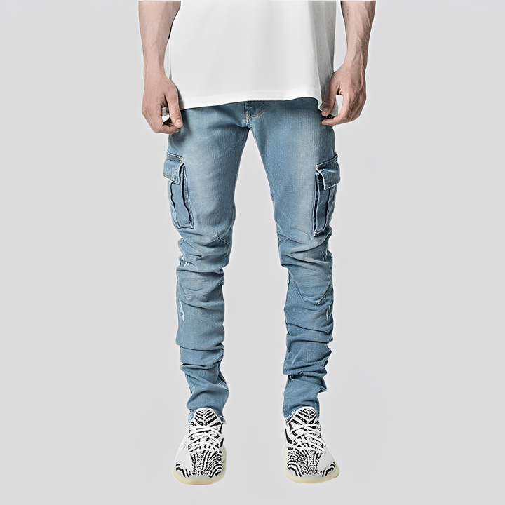 Owen - Lässige Denim-Jeans mit mehreren Taschen für Herren
