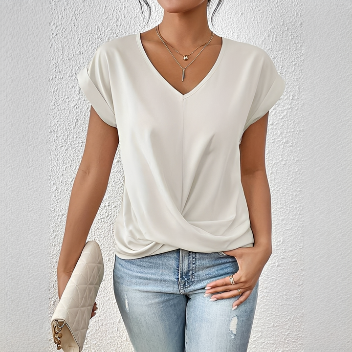 Paola - Elegantes T-Shirt mit kurzen Ärmeln für Damen