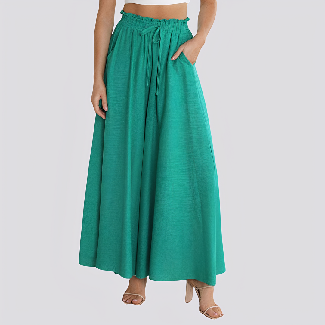 Veronica - Lässige, locker sitzende Hose mit weitem Bein für Damen