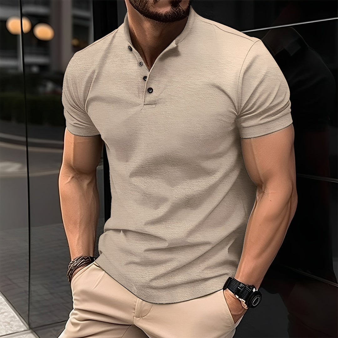 Peter - Lässiges Poloshirt  mit Knopf für Herren