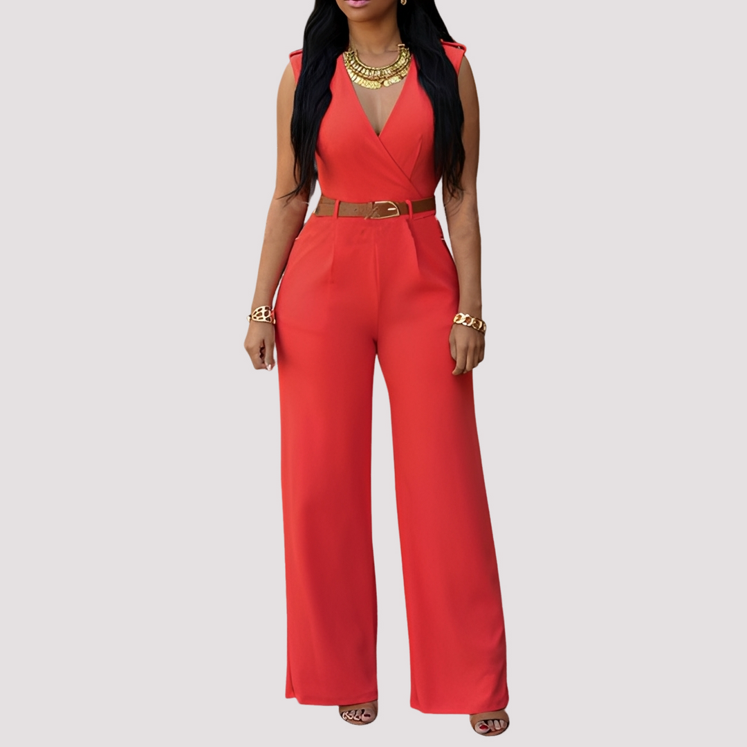 Esther - Eleganter Damen-Jumpsuit mit Gürtel