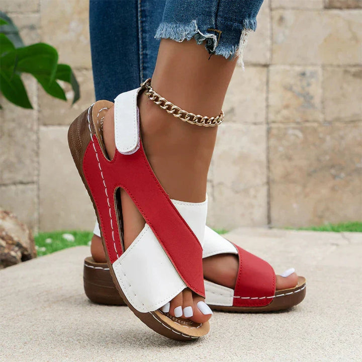 Karla | Damen Orthopädische Kreuzriemen Sandalen