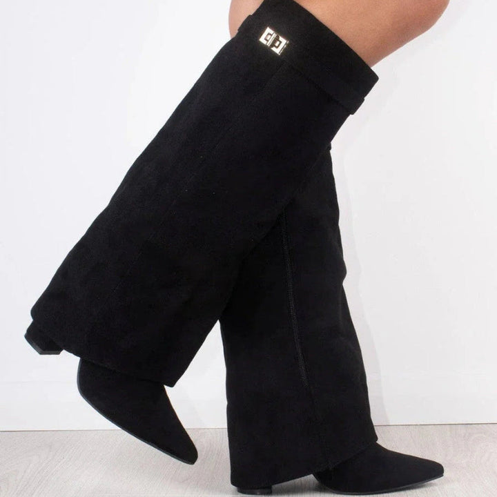 Damen Stiefel mit hohem Schaft