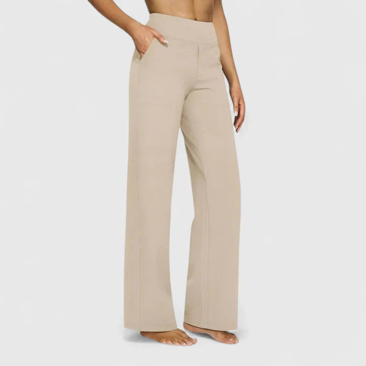 Damen Hose Weit mit Stretchbund