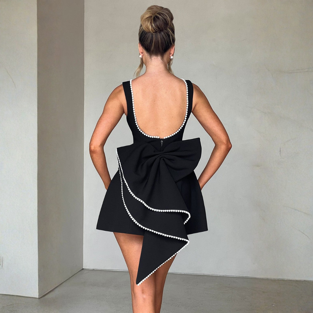 Emma | Damen Hochzeitsgast Strukturiertes Minikleid