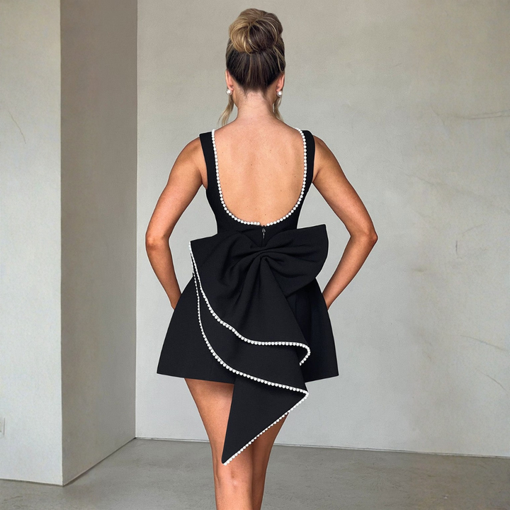 Emma | Damen Hochzeitsgast Strukturiertes Minikleid