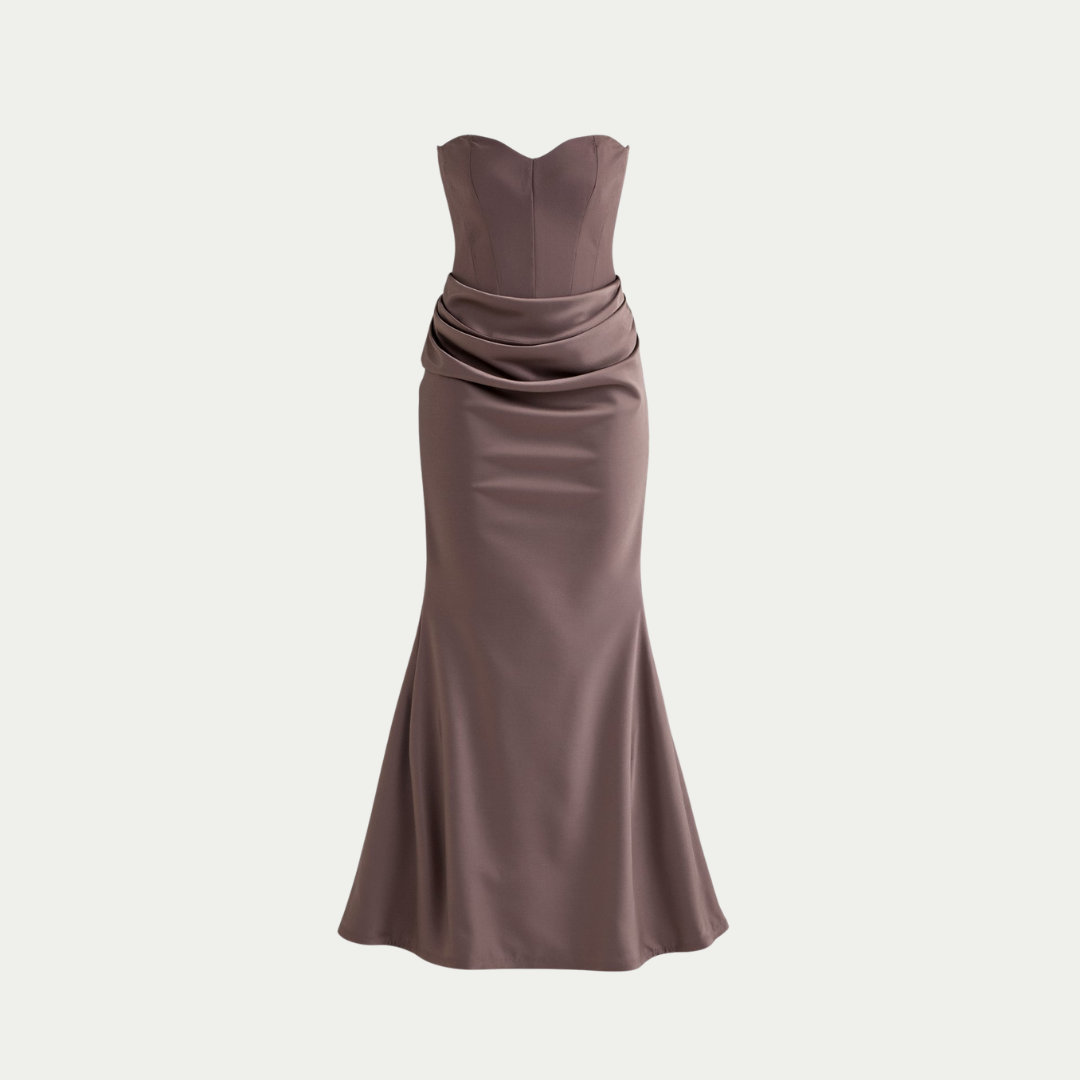 Stefanie | Damen Hochzeitsgast Säulen Maxikleid