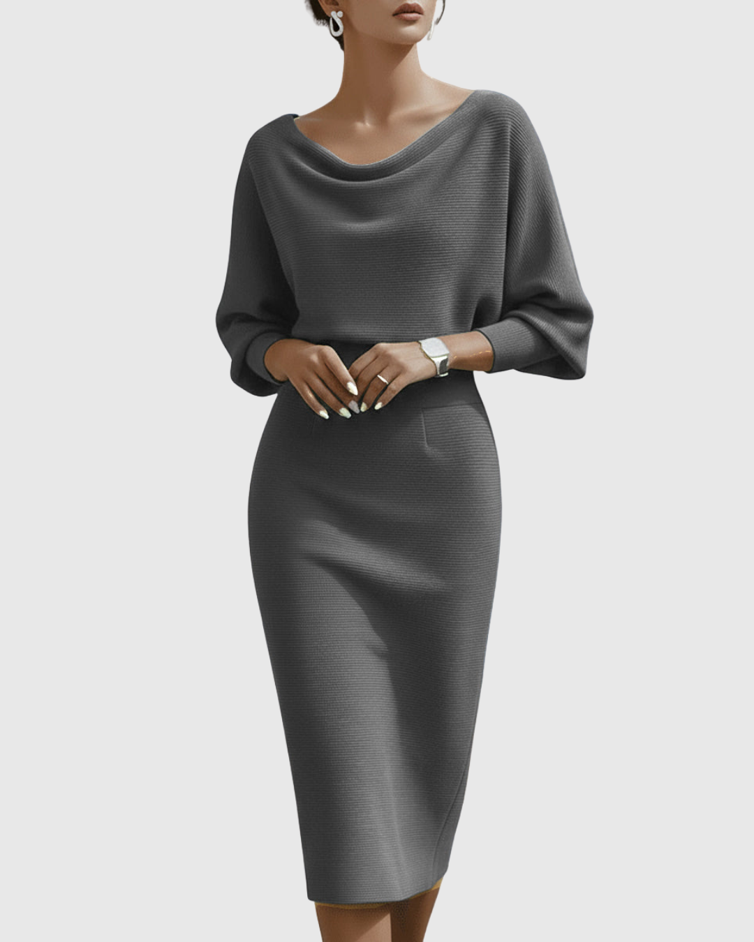 Danaya – Elegantes Midikleid mit Drapierung
