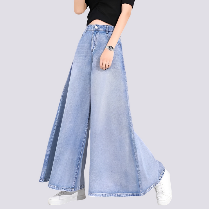 Cassie - Modische Damenjeans mit weitem Bein