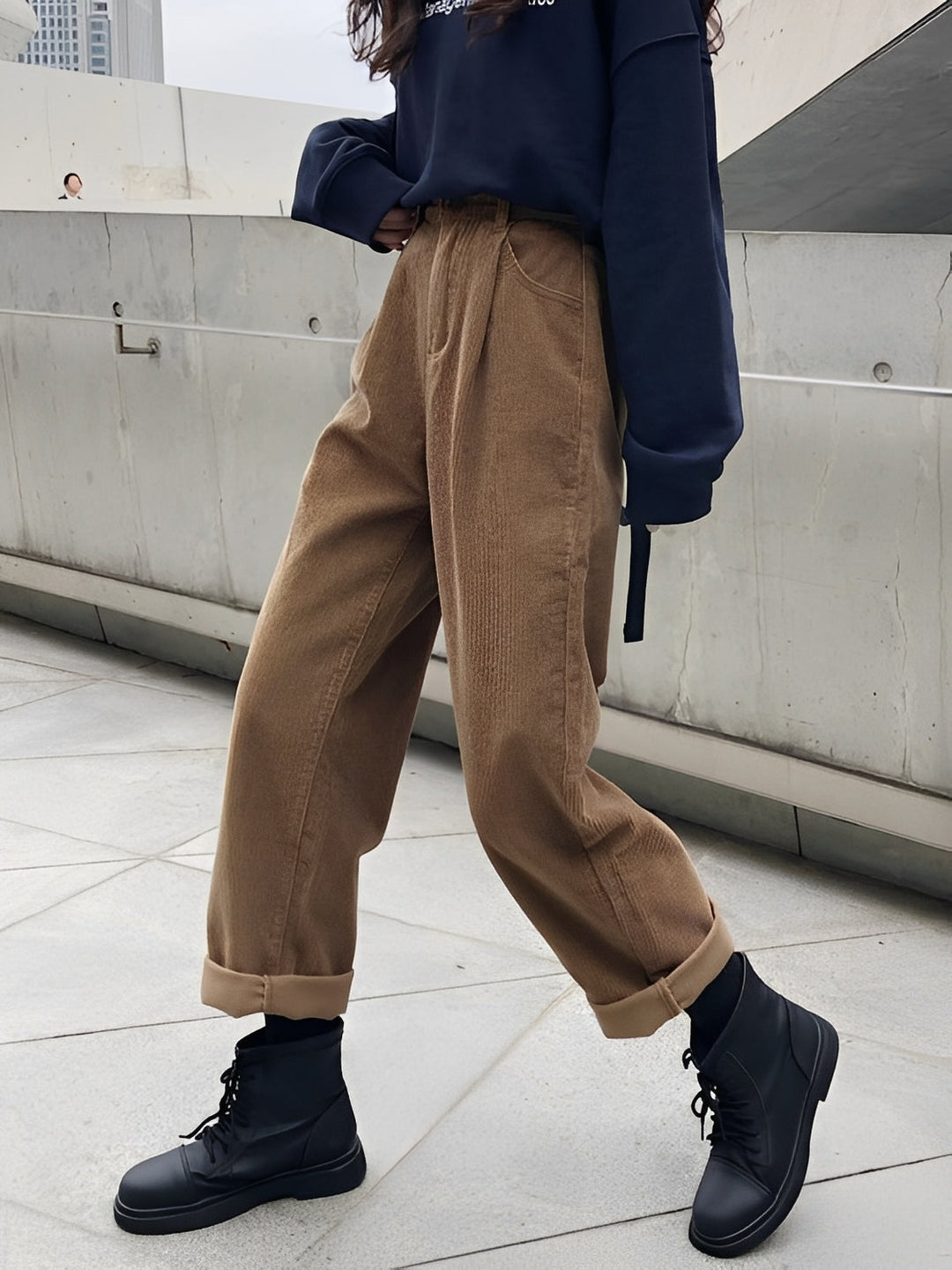 Joanne - Lässige, lockere Cordhose für Damen