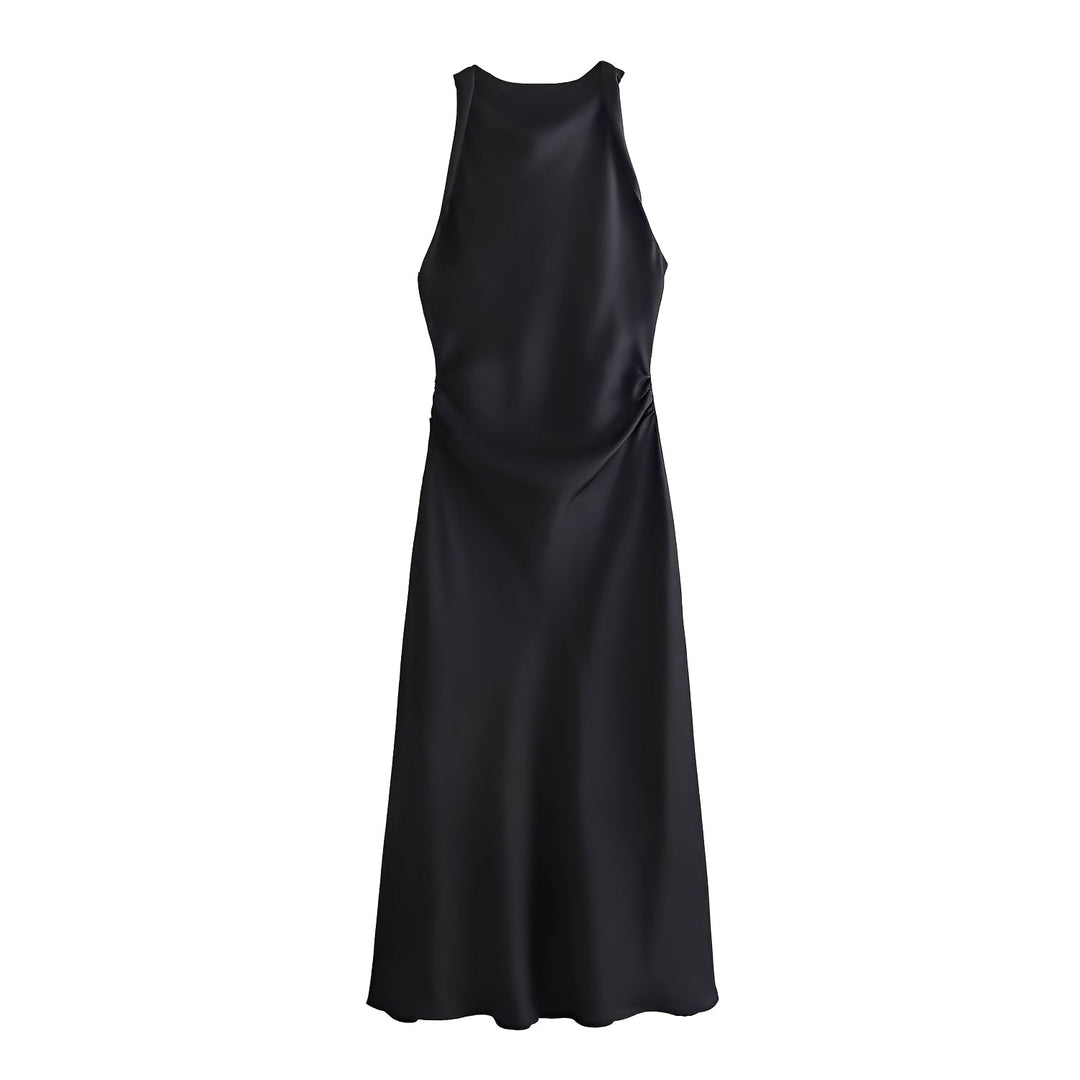 Veronica - Elegantes Neckholder-Midikleid für Damen