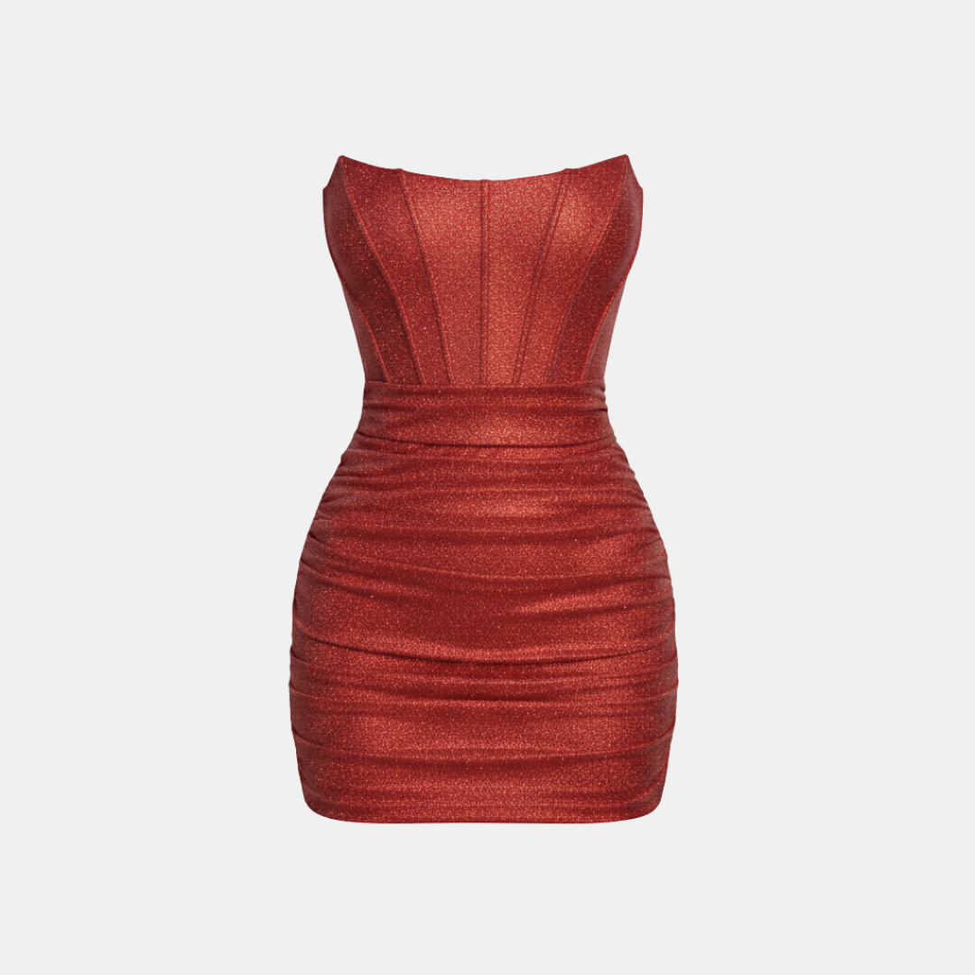 Marie – Serena Lurex Corset Mini Dress - Image 13