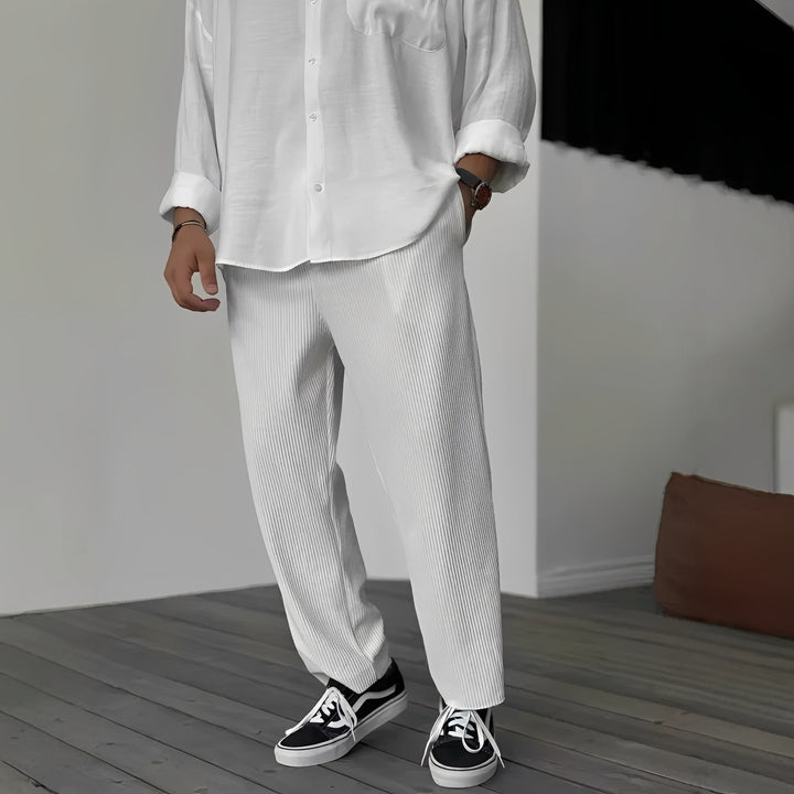 Tristan - Bequeme, gerade geschnittene, lockere Herrenhose