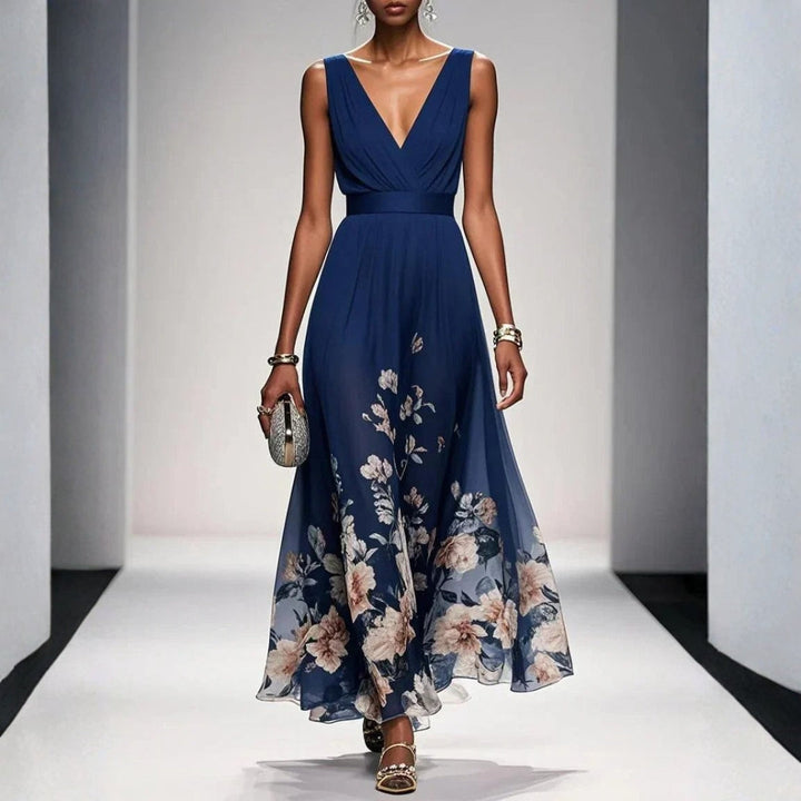Beatrice  | Damen Blumenmuster Kleid für Hochzeitsgäste