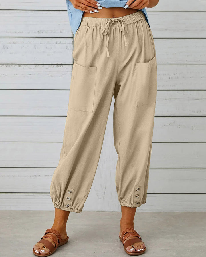 Damen Sommer Cargo Hose
