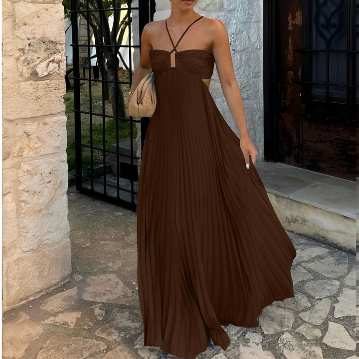 Marnie - Stilvolles Maxikleid mit Falten für Damen