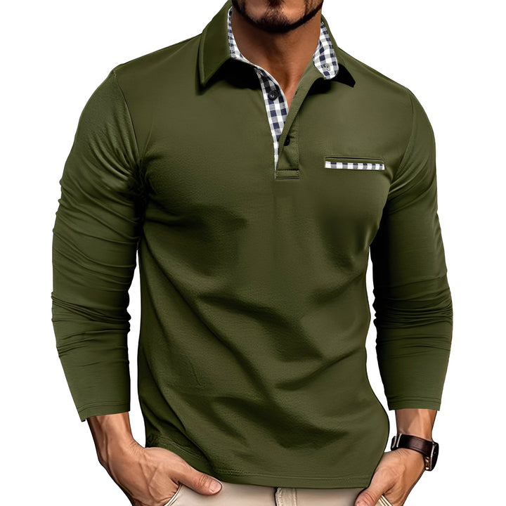 Charel - Stilvolles Herren-Poloshirt mit langen Ärmeln