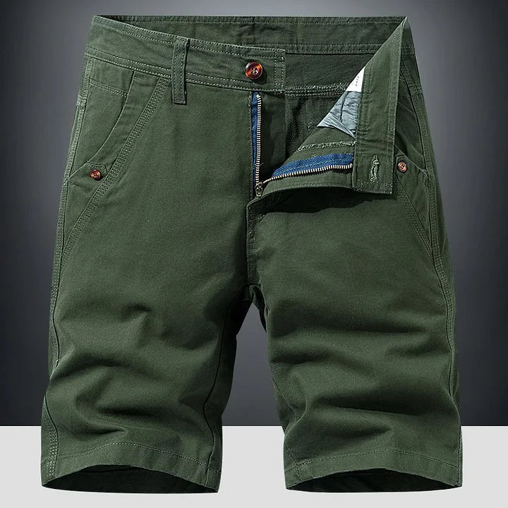 Lukas | Herren Klassische Casual Chino Shorts mit Reißverschluss