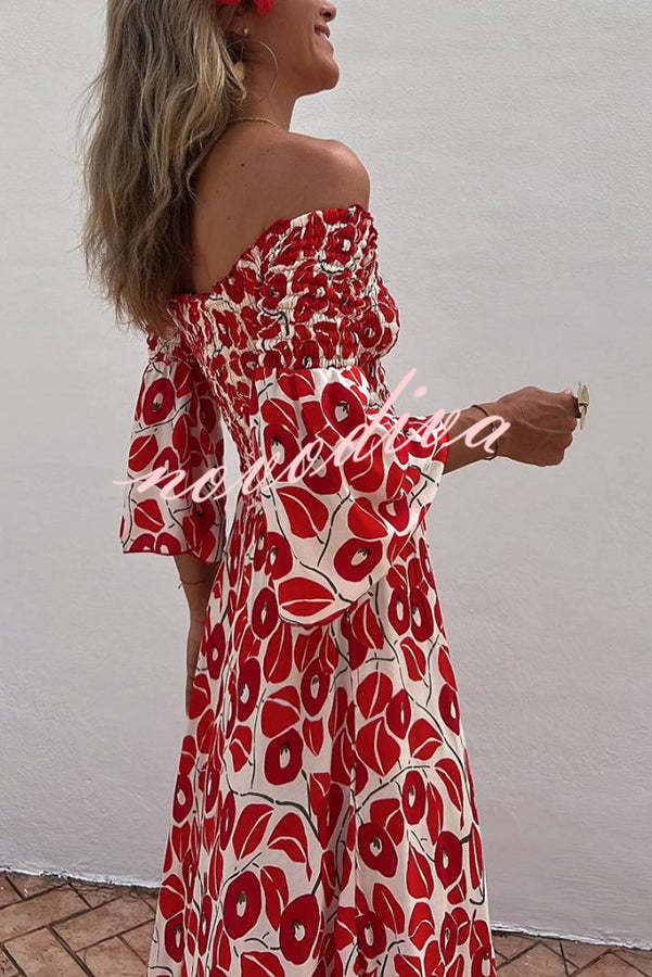 Anna – Off-shoulder Floral Maxi Dress for Women - Image 6