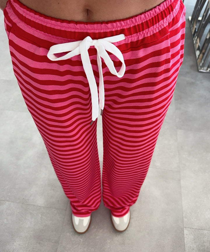 Stoffhose Leonita Rot Pink Ladypolitan ♡