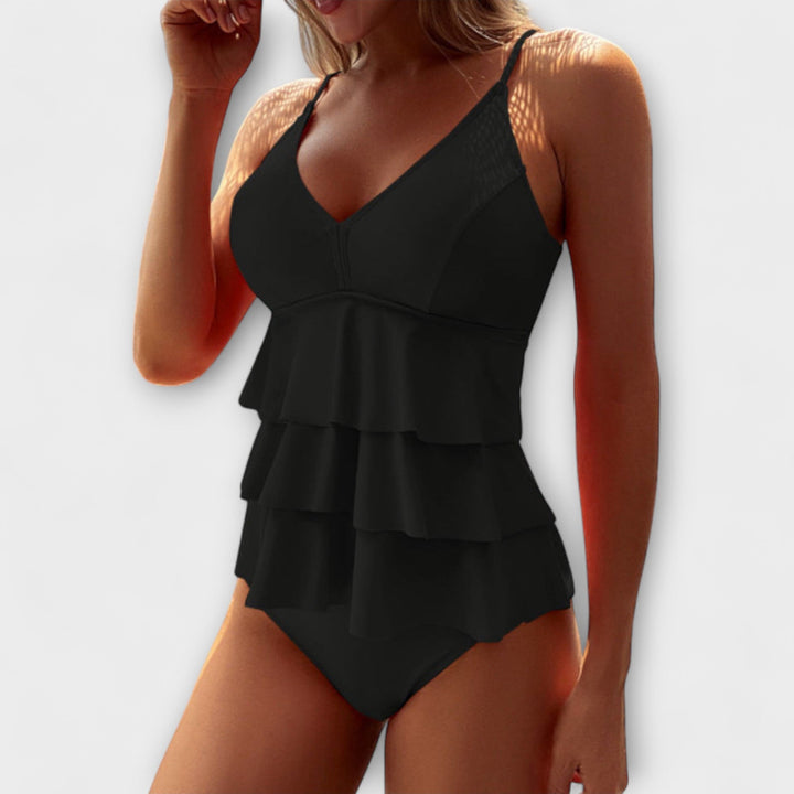 Marion | Damen Tankini-Bademode mit gestuften Rüschen