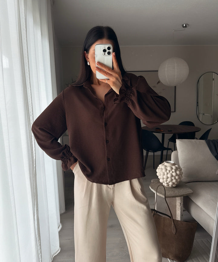Bluse Diona Braun Ladypolitan ♡