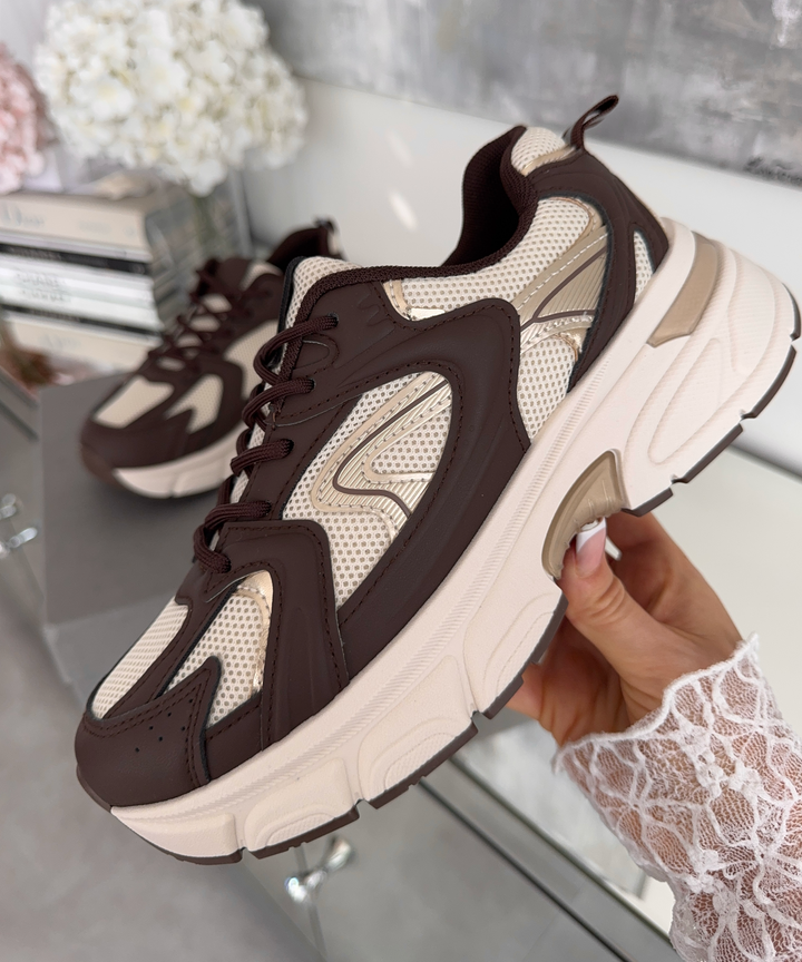 Sneaker Ronja Beige Braun Ladypolitan ♡
