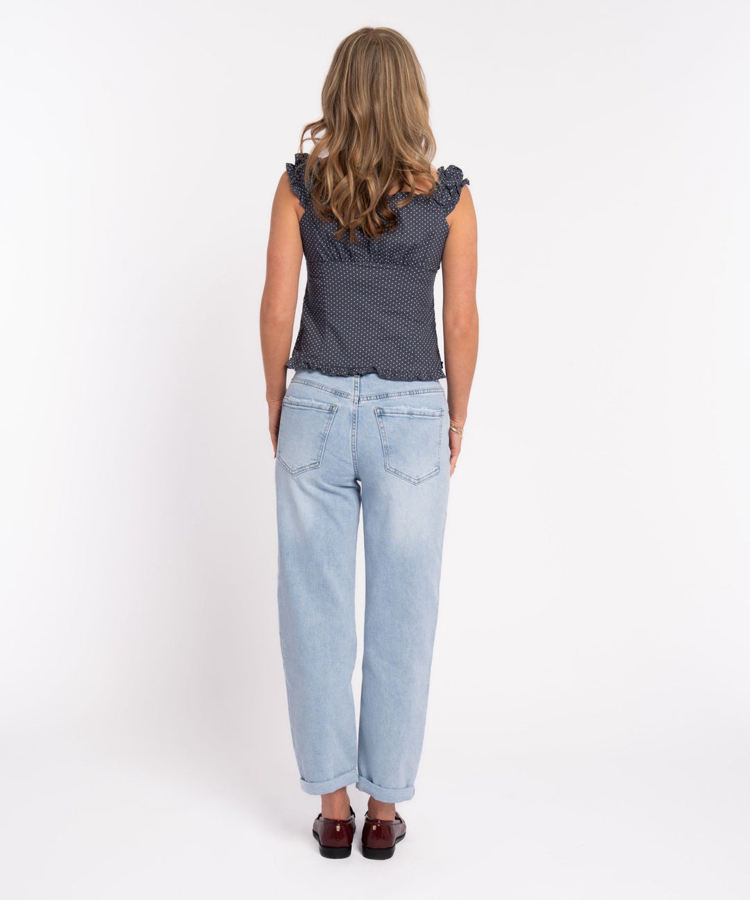 Stretch Mom Jeans Leava Blau Ladypolitan ♡