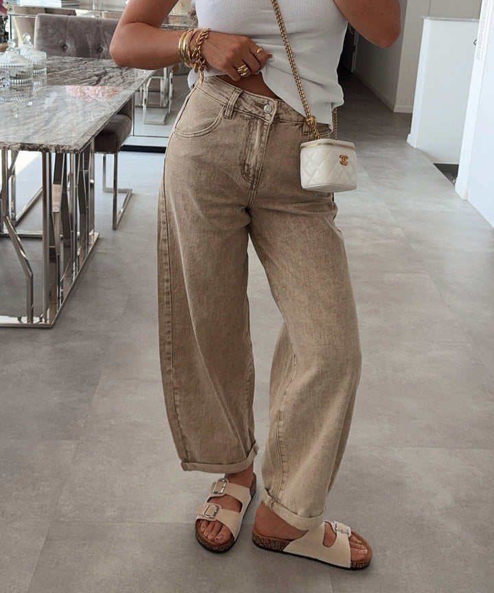 Pantoletten Velana Beige