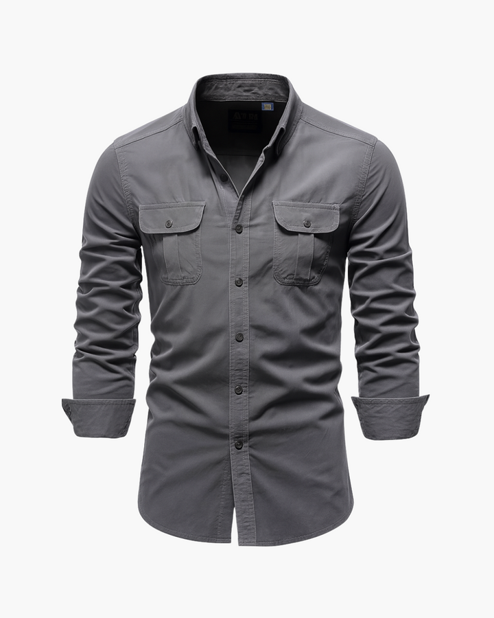 Slim Fit Freizeithemd mit Brusttaschen