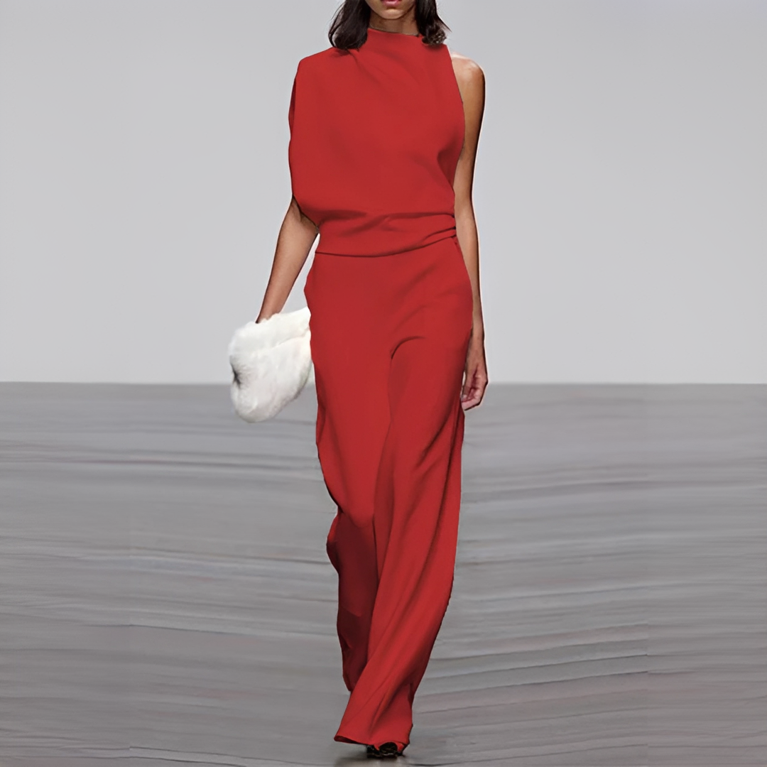 Noviem - Stilvoller Damen-Overall mit Rundhalsausschnitt