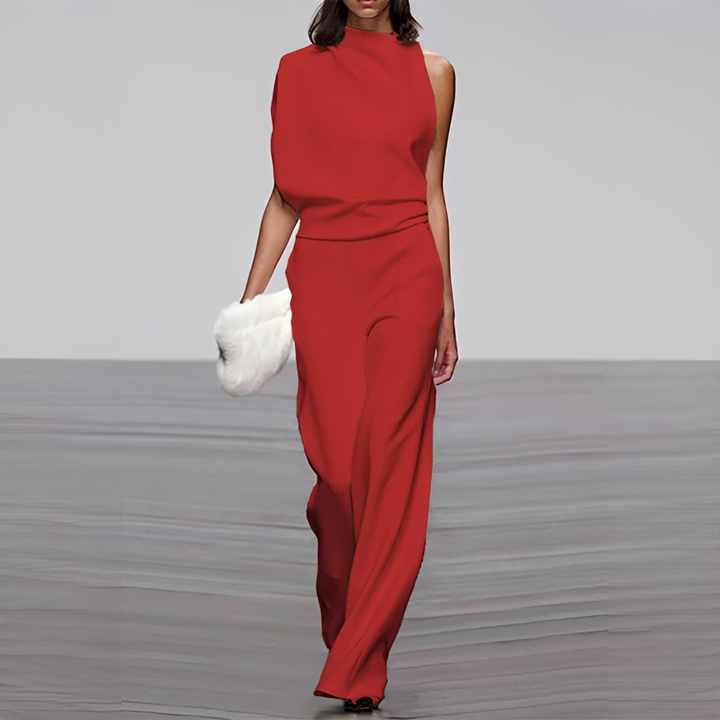 Noviem - Stilvoller Damen-Overall mit Rundhalsausschnitt