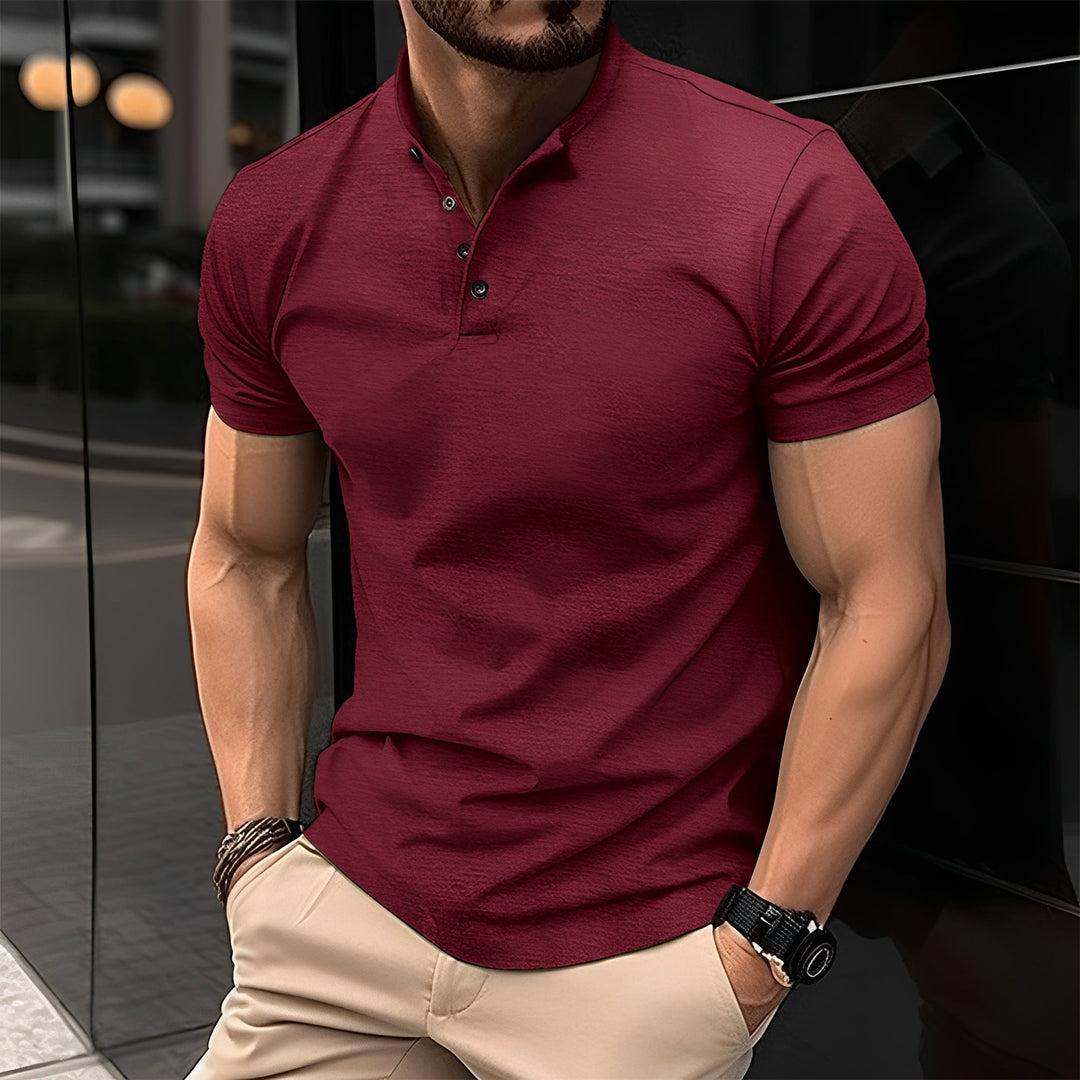 Peter - Lässiges Poloshirt  mit Knopf für Herren