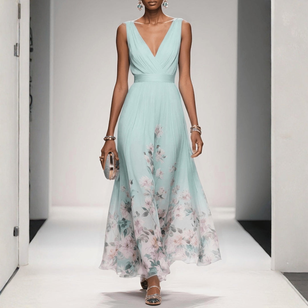 Beatrice  | Damen Blumenmuster Kleid für Hochzeitsgäste