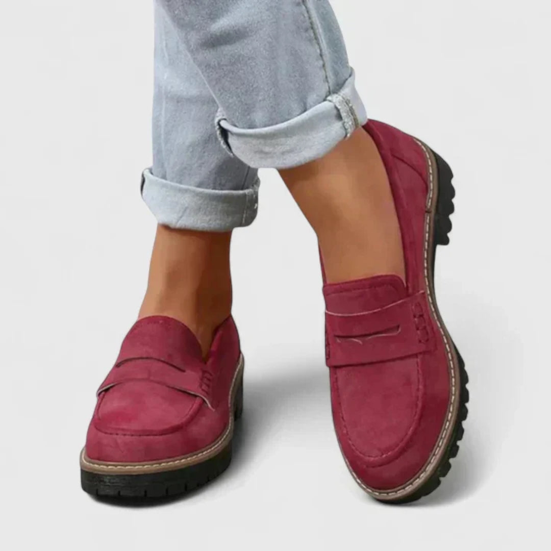 Michaela | Damen Slip-On Chunky Loafer Schuhe