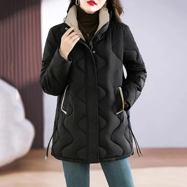 Bettina | Damen Freizeit-Winterjacke mit langen Ärmeln