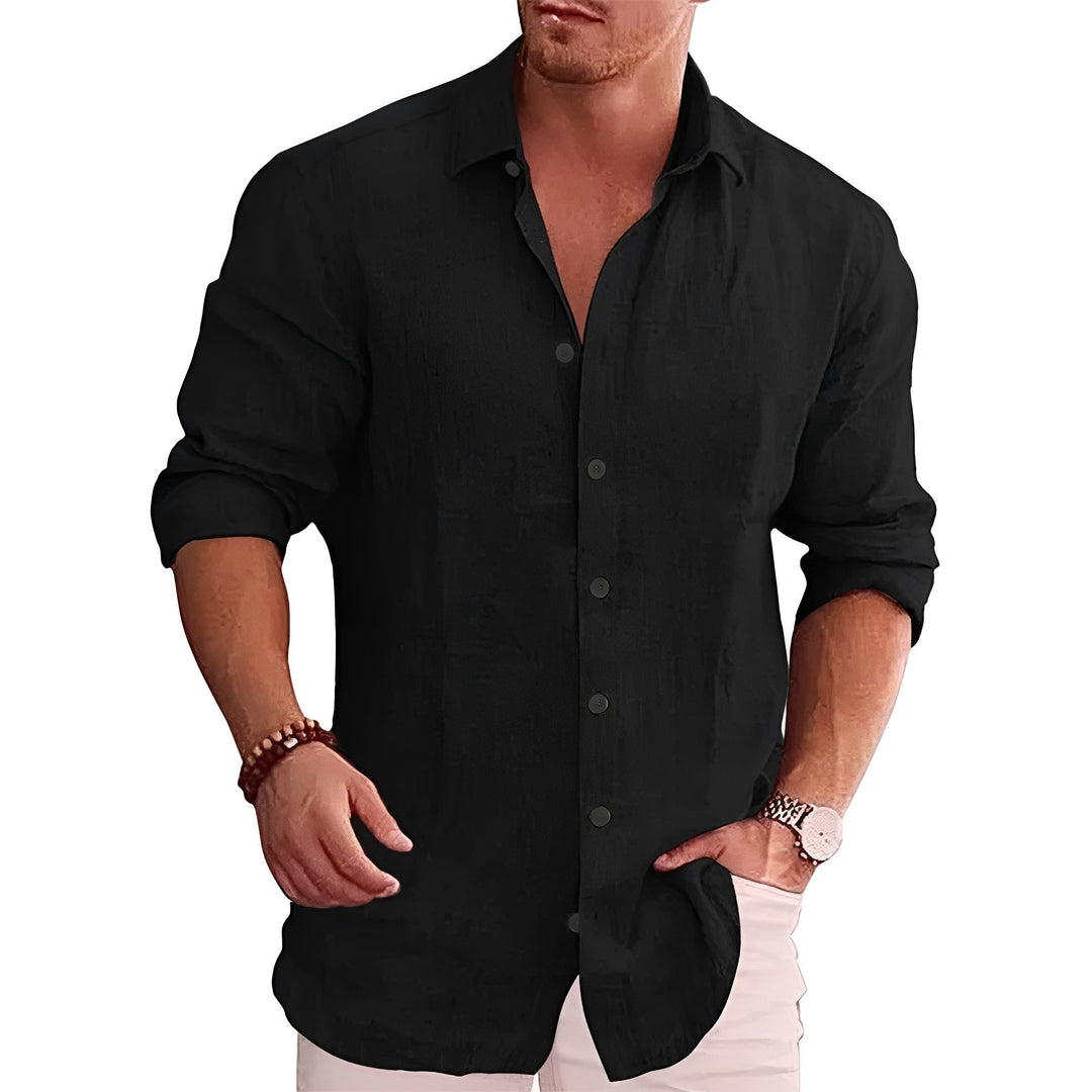 Louis - Lässiges, langärmeliges Slim-Fit-Hemd für Herren