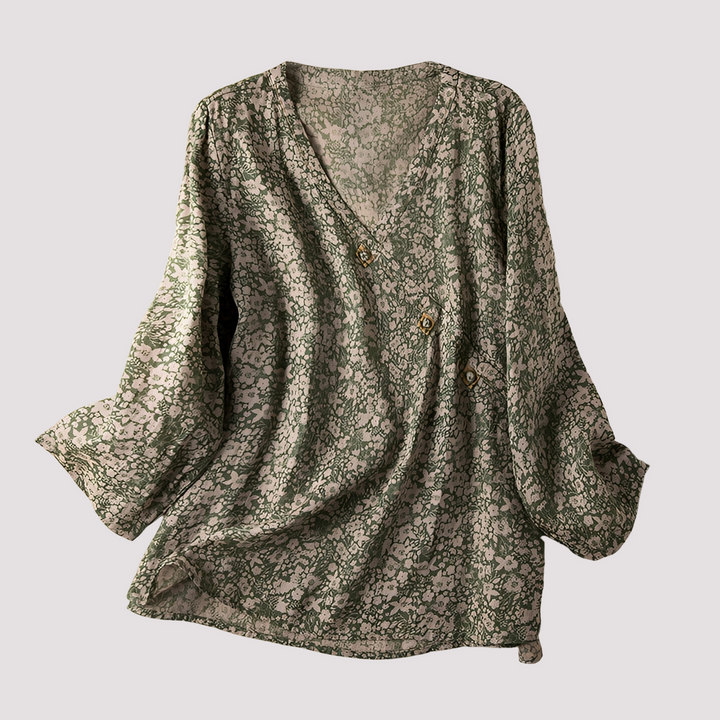 Monica - Elegante Bluse mit Blumendruck für Damen