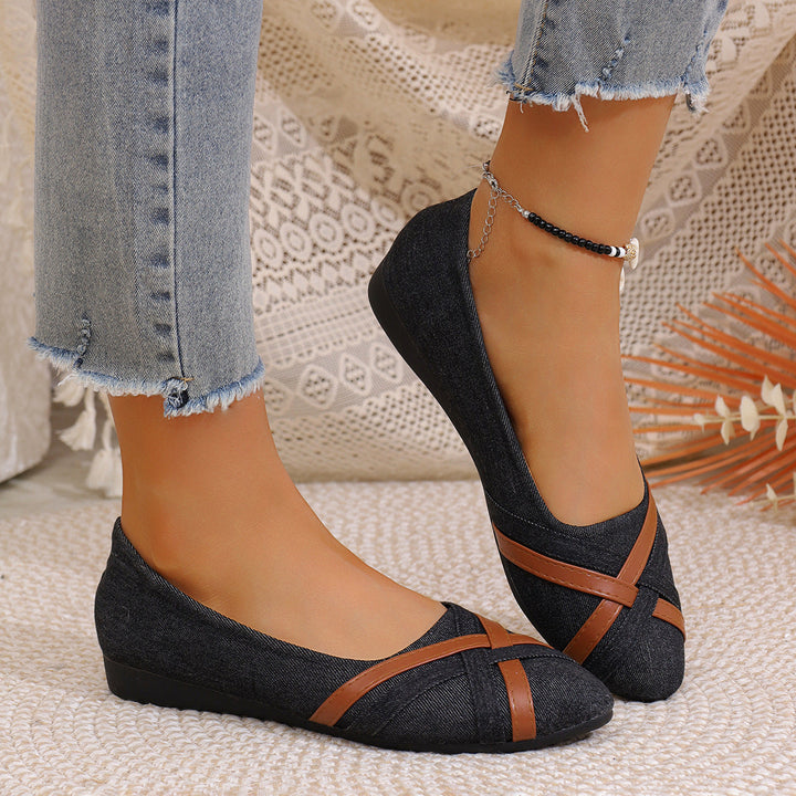 Leora - Modische Damenschuhe mit Kreuzriemen