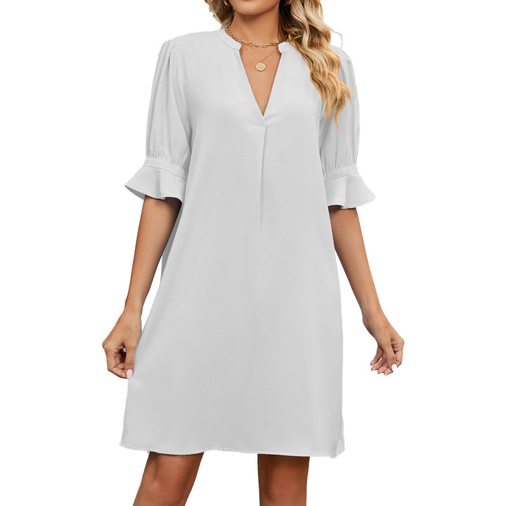 Catherine - Lockeres Kleid mit V-Ausschnitt für Damen