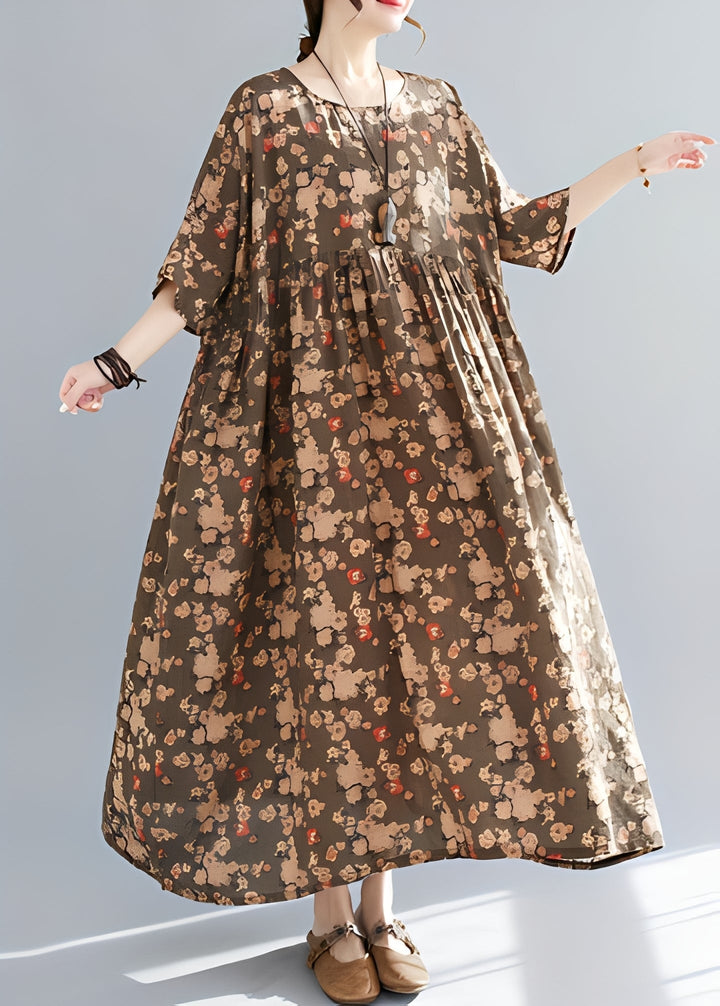Mariam - Elegantes, locker geschnittenes Damenkleid mit weitem Saum