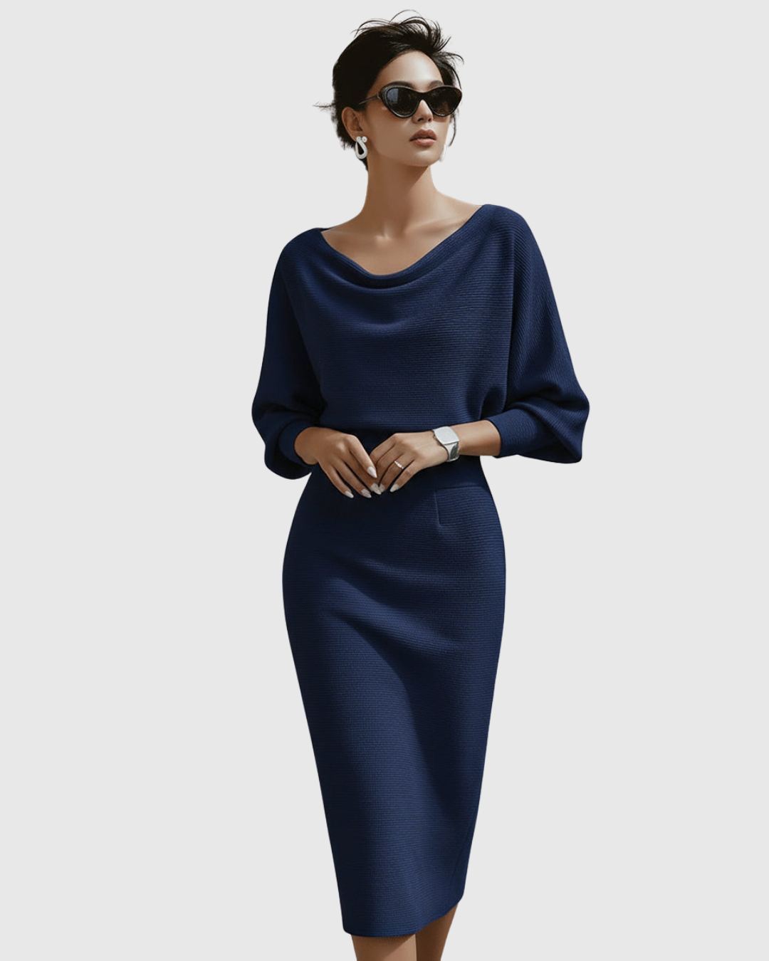 Danaya – Elegantes Midikleid mit Drapierung