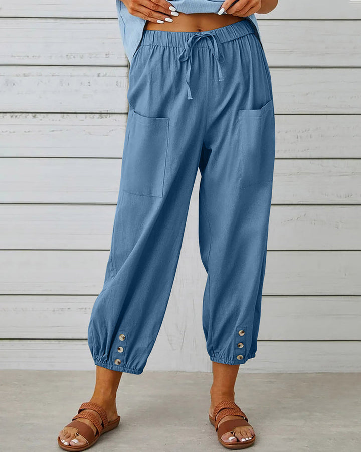 Damen Sommer Cargo Hose