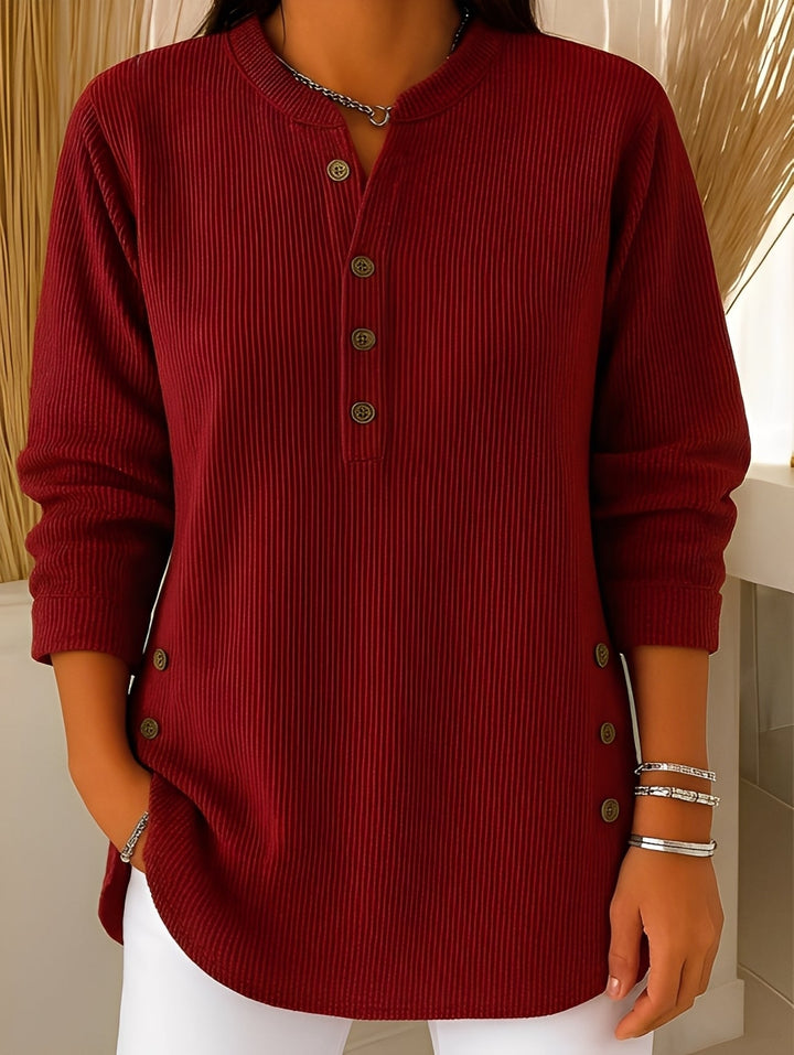 Jocelyn – Bequemer Damen-Pullover mit Knöpfen