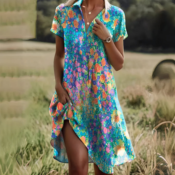 Ellese - Kleid im Vintage-Stil mit Blumenmuster für Frauen