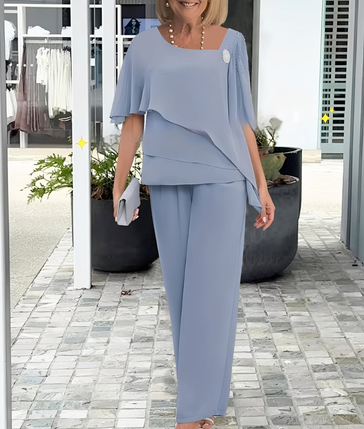 Leah - Elegantes, locker geschnittenes Damen-Zweiteiler-Set